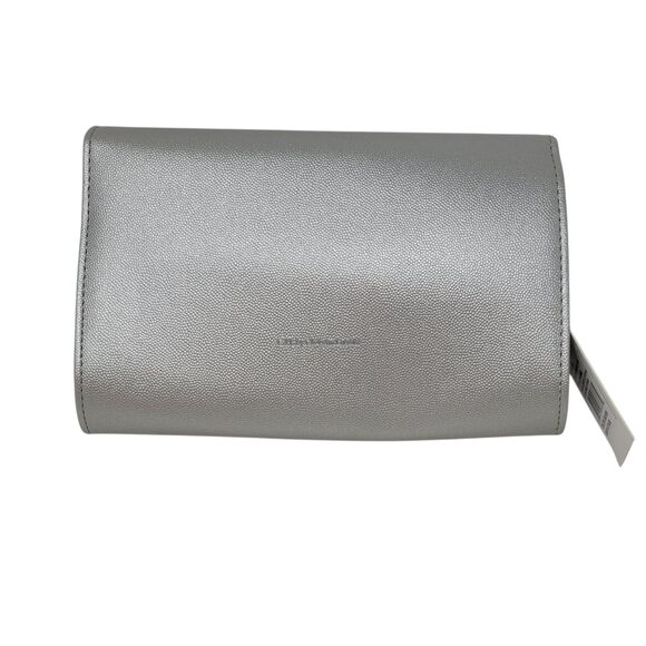 CXL by Christian Lacroix Paris Caviar Clutch Silver Detachable Chain NWT ($78) - Picture 4 of 10